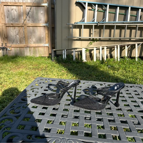 JESSICA RICH Ysabelle‎ Stiletto Fishnet Pointed Toe Pump in Black Size 39 (9 us) - Picture 3 of 9